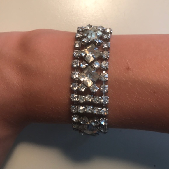 Silver diamond bracelet - Picture 2 of 2